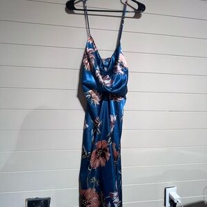Floral Satin Slip Dress